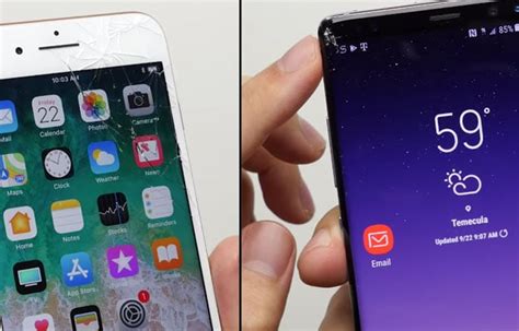 iPhone 8 Vs. Galaxy Note 8 Drop Test Shows Samsung